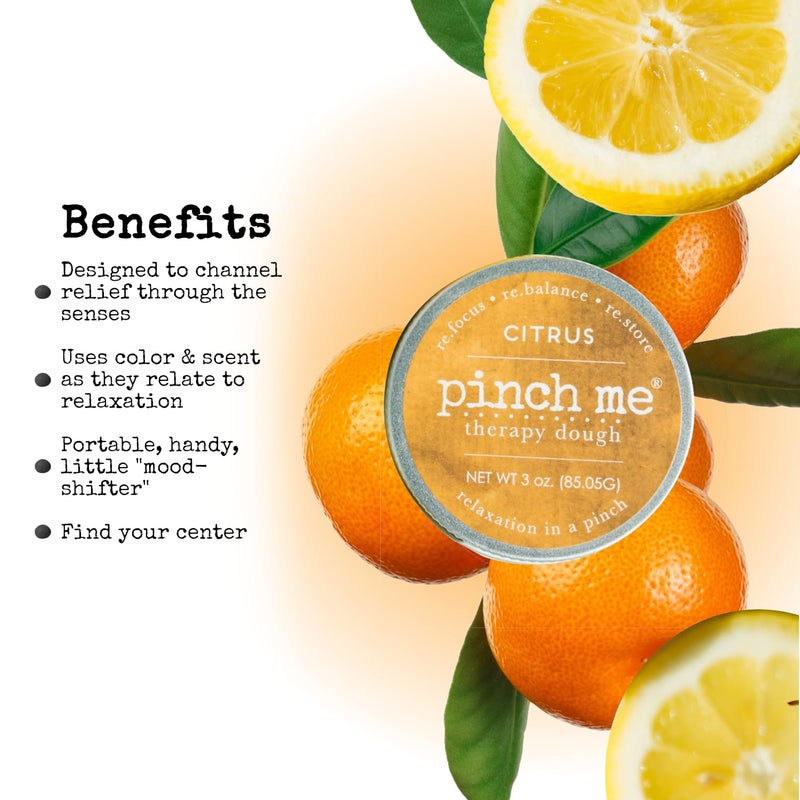 Pinch Me Therapy Dough - Holistic Aromatherapy Stress Relieving Putty - 10 Ounce (Citrus) - Image 3